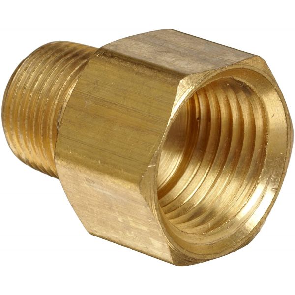 Brass Adapter 3/8" x 1/2"