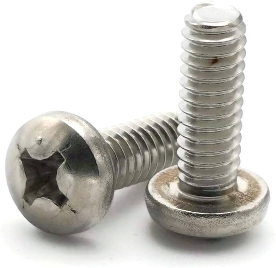 Pan Head Screw 10" x 1" Stainless Steel 