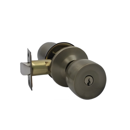 Yale Knob York Entrance Door Lock - Antique Brass