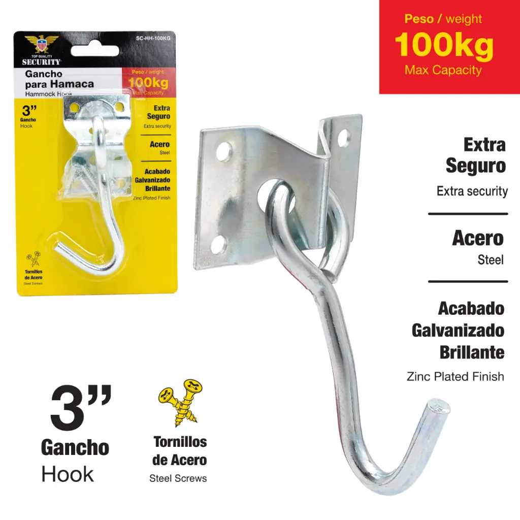 Hammock Hook 100kg 3"