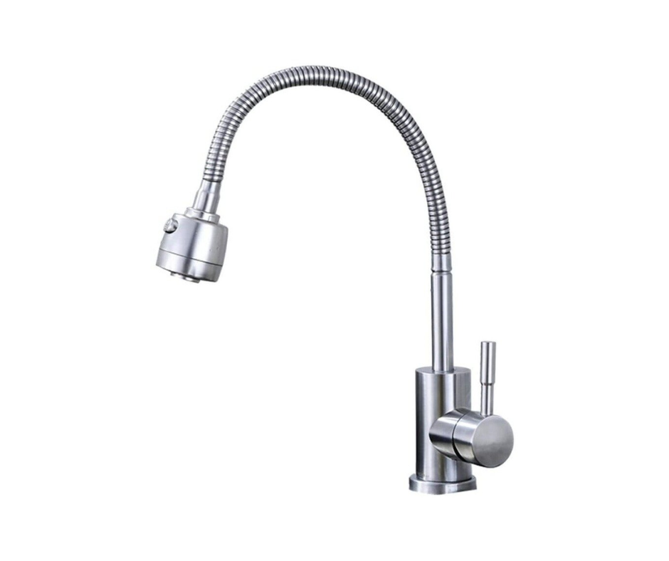 Griven Flexible Neck Single Lever Kitchen Faucet 