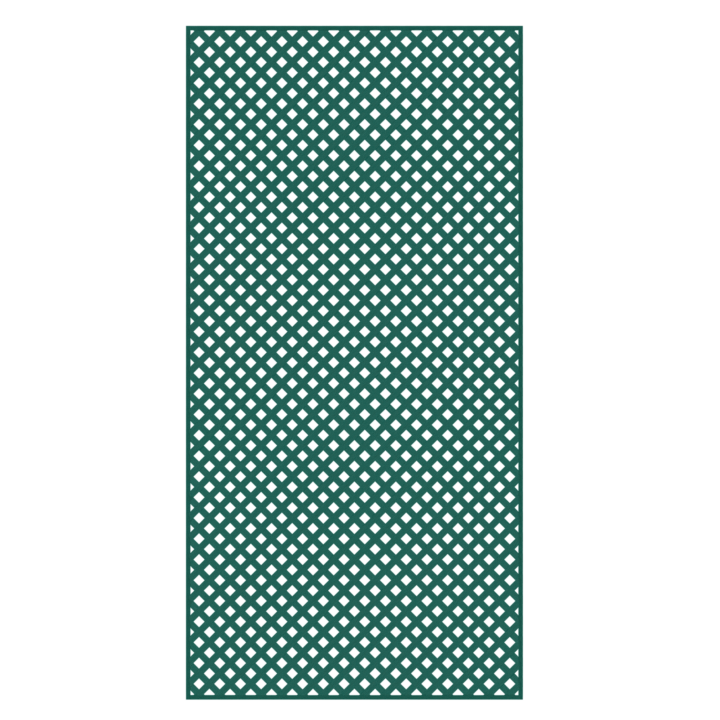 Regular Plastic Lattice 3" x 4' x 8' - Green