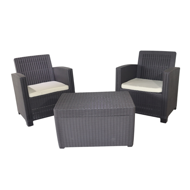 Alamo Duo Patio Set W/Cushions 3Pcs