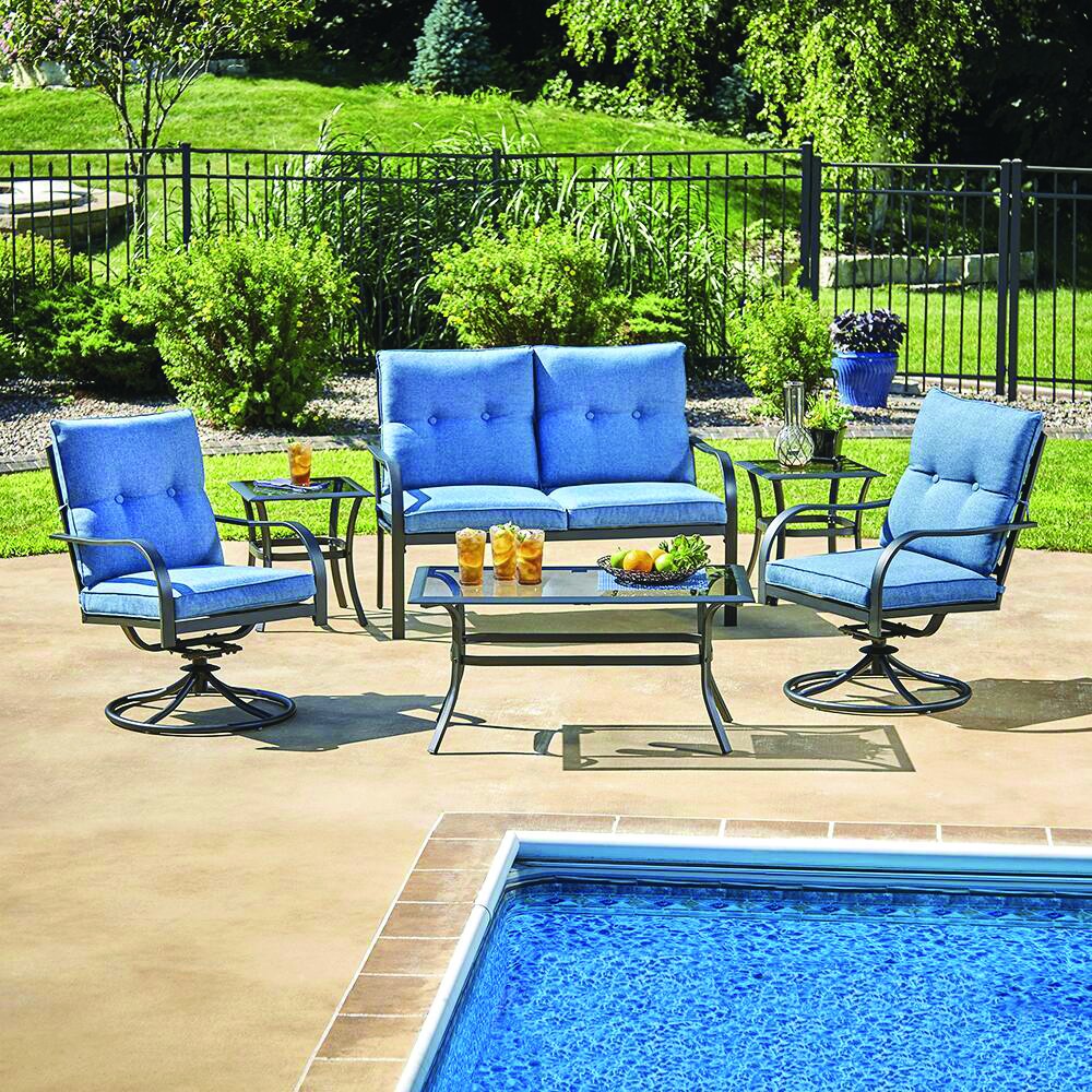 Orleans Patio Set 6Pcs - Blue