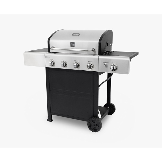 Kenmore 4 Burner  W/Side Burner Grill  - Black & Stainless Steel