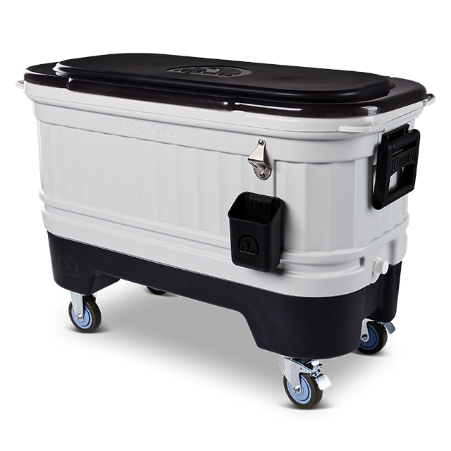 Igloo Party Bar  Roller Cooler 125Qt - Grey/Black