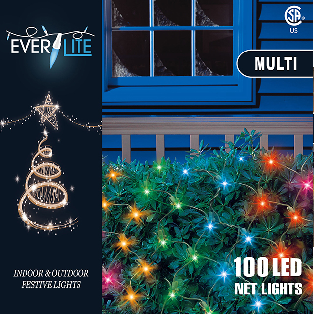 LED Net Lights 100Ct 4' X 6' - Multi 