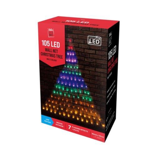 LED Chrsitmas Tree Wall Net - Multi