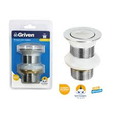 Griven Automatic Pop-up Sink Drain - Chrome Finish