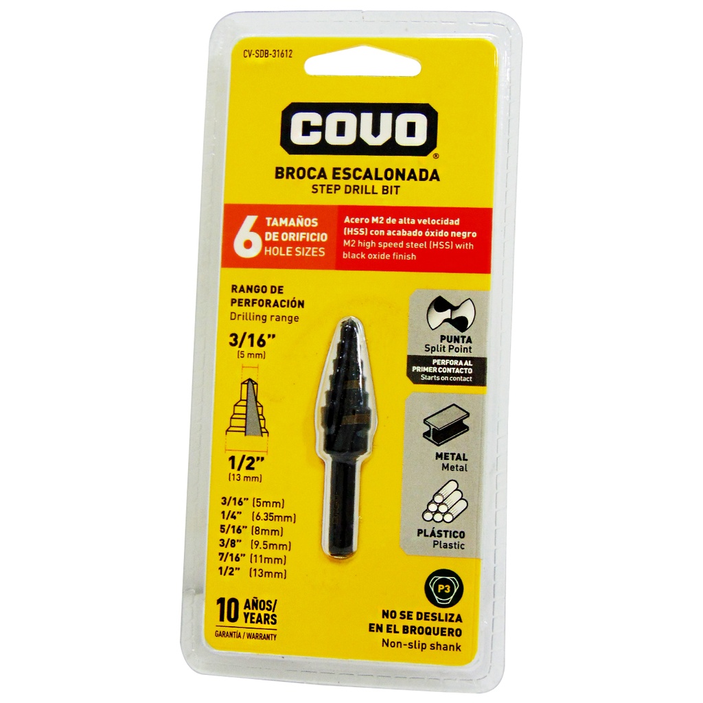 Covo Step Metal Drill Bit