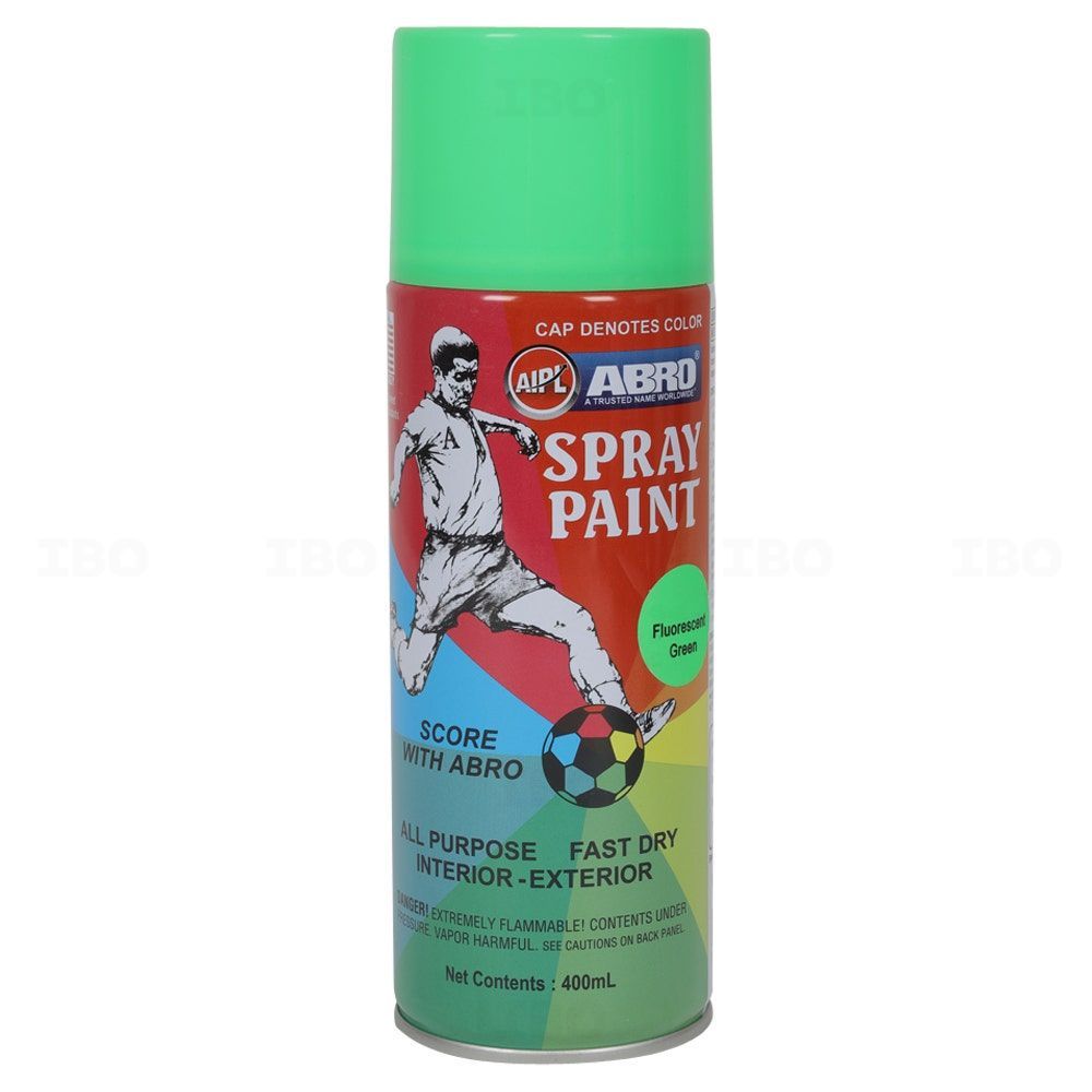 Abro Fluorescent Spray Paint 400ml - Green