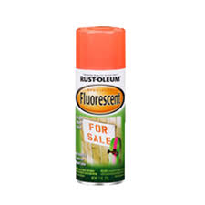 Rust-Oleum  Fluorescent Spray Paint 11oz - Red-Orange