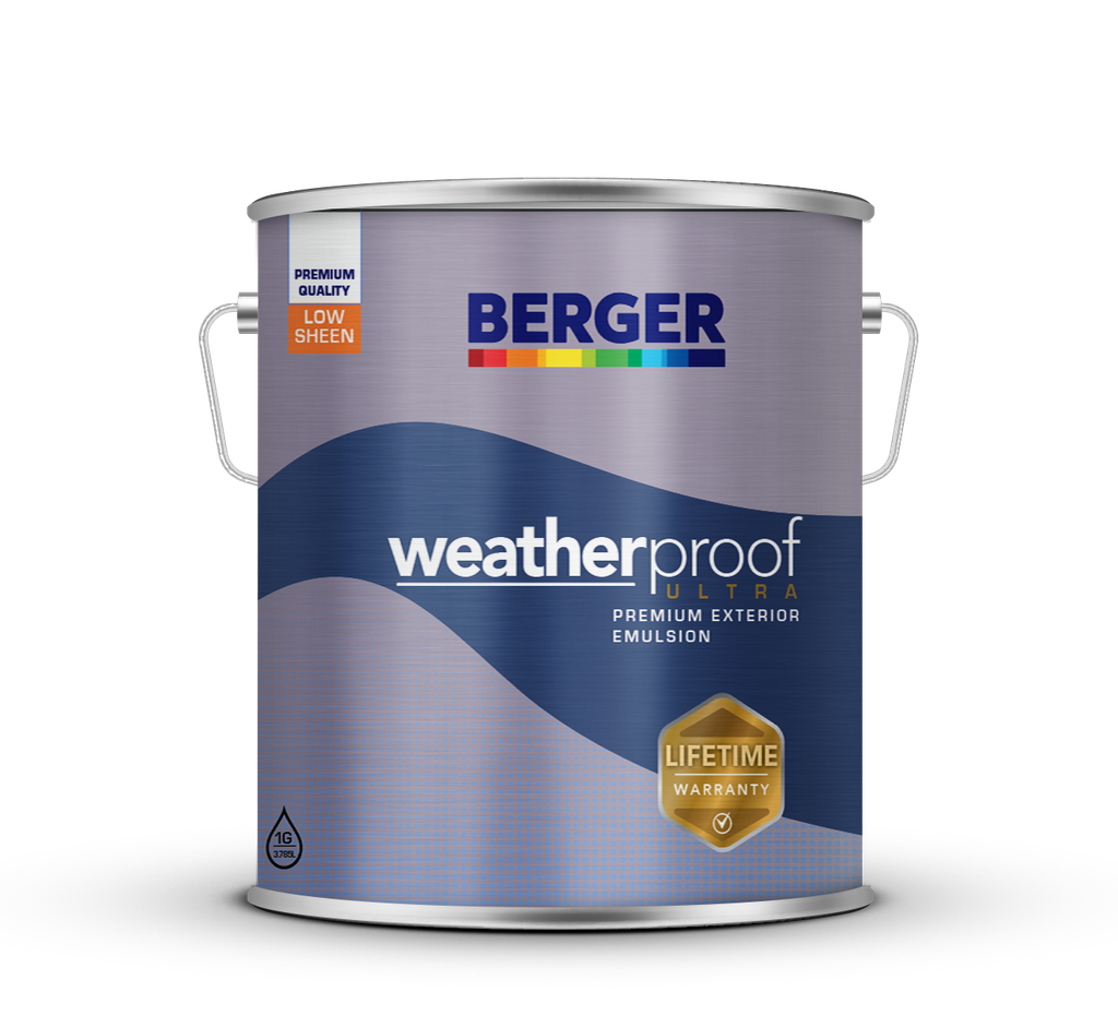 Berger Weather Proof Ultra  Standard Colours 1 Quart