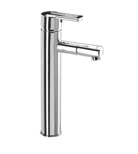 CERA  Topaz Single Lever Basin Mixer W/ Extended Height 12.5” & Braided Connection Pipe (W/O Popup) 18"