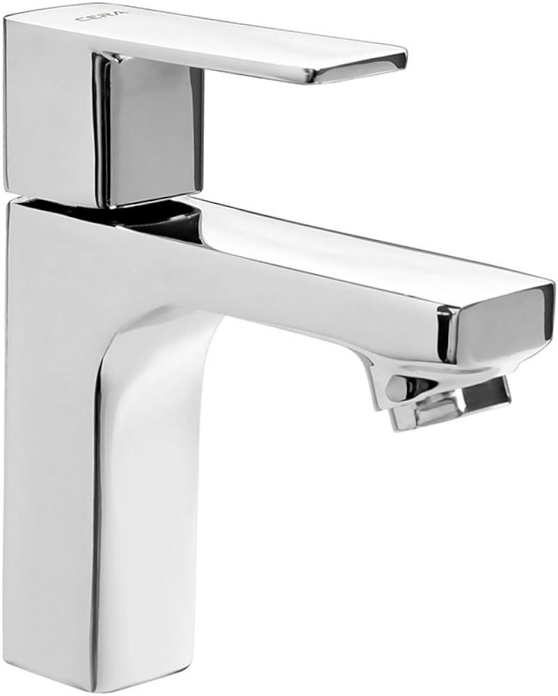 CERA  Ruby Single Lever Basin Mixer W/ Braided Connection Pipe And Provision For Pop-Up 18"