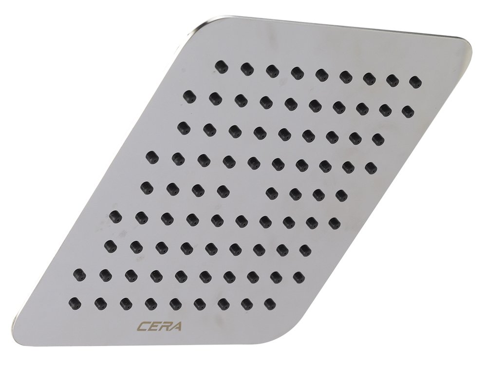 CERA  Square Overhead Rain Shower 12” x 12” - Stainless Steel