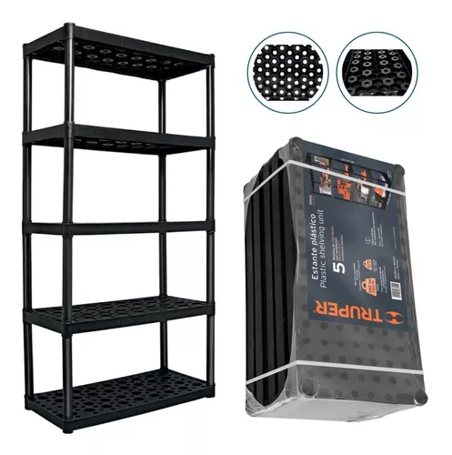 Truper  5 Shelf Unit Heavy Duty Plastic