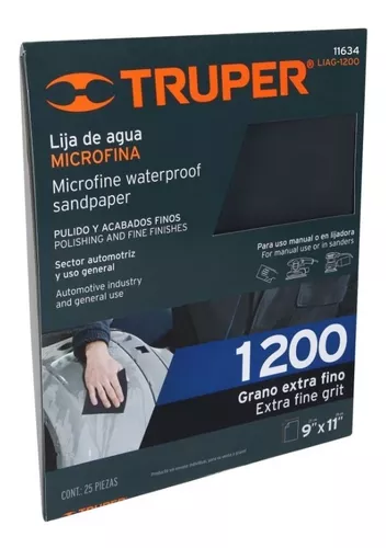 Truper Wet Emry Sandpaper 1200g Metal