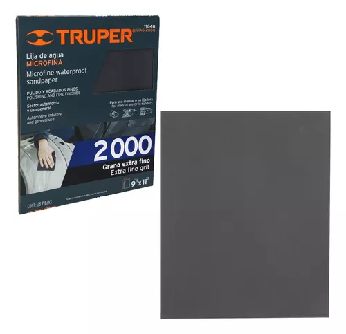 Truper Wet Emry Sandpaper 2000g Metal