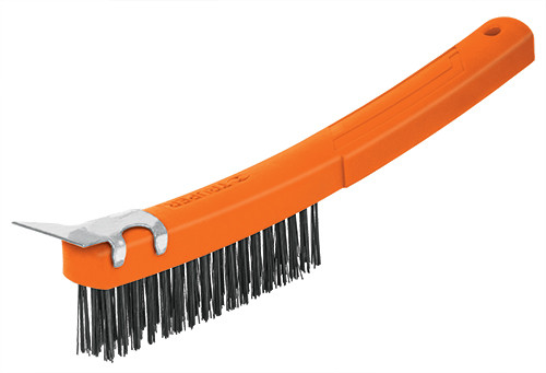 Truper Wire Brush W/ Scraper 3x17 Row 