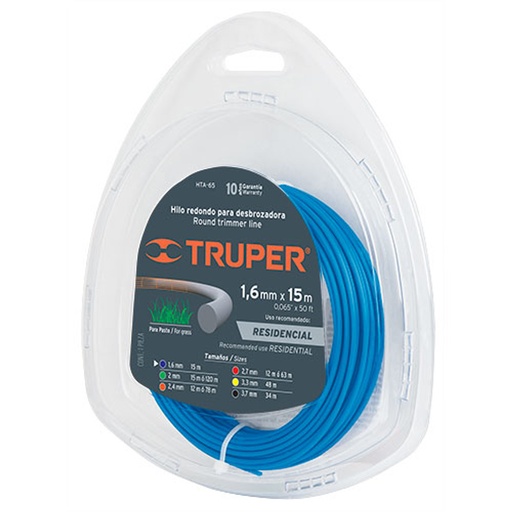 Truper Trim/ Line Rd 1/16”x49’ Blue