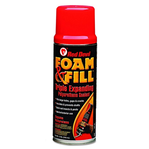 RedDevil Foam & Fill Expanding Polyurethane Sealant Spray  12 Oz.