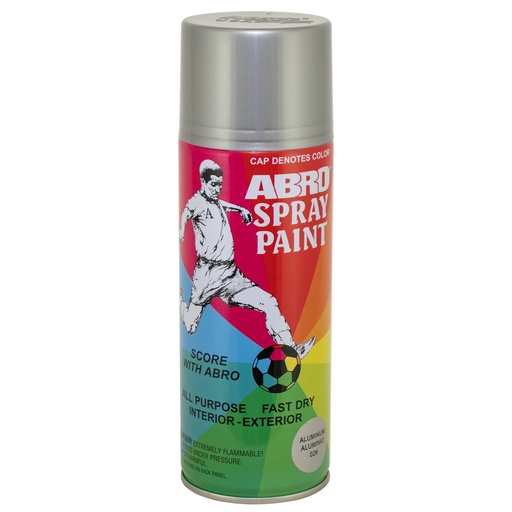 Abro Spray Paint 8oz - Aluminum 