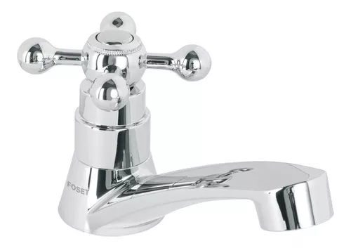 Foset  Cross Handle Basin Tap Basic Abs,Chrome Look