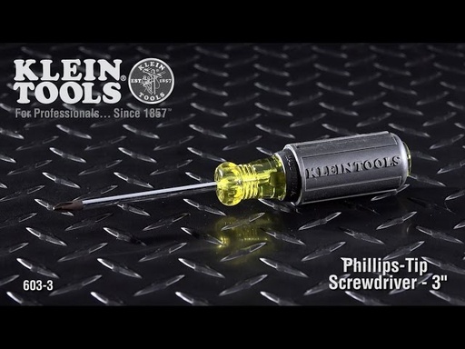 Phillips Screwdriver 3" Round Shank