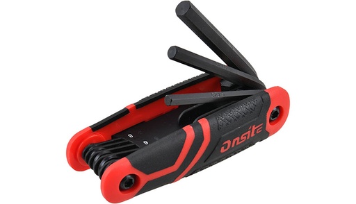 On Site 8 Pc Folding Hex Key 1.5, 2, 2.5, 3, 4, 5, 6 & 8mm