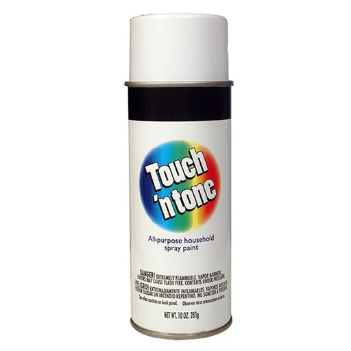 Rust-Oleum Touch N Tone Spray Paint - White Gloss 10oz 