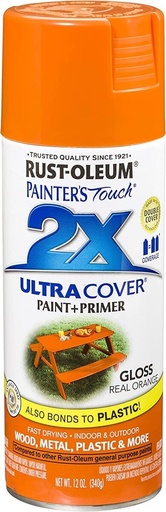 Rust-Oleum  2x Gloss Spray Paint 12oz - Orange 