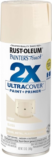 Rust-Oleum  2X Spray Paint 12oz - Gloss Ivory 