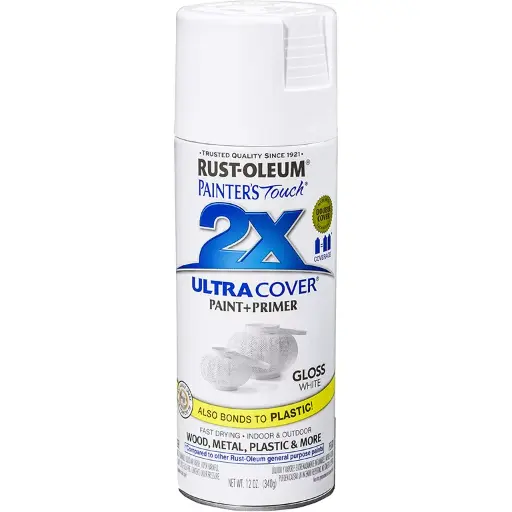 [Oleum 249090] Rust-Oleum  2X Spray Paint 12oz - Gloss White 