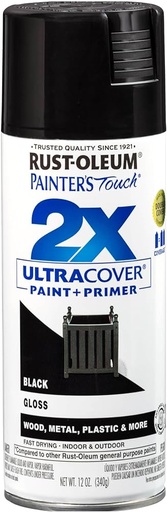 Rust-Oleum  2X Spray Paint - Gloss Black 12oz 