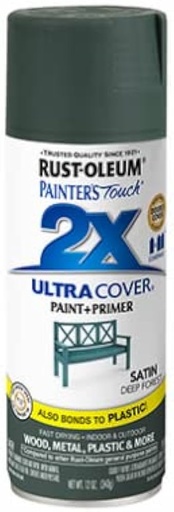 Rust-Oleum  2X Spray Paint 12oz - Satin Deep Forest 