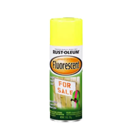 [Oleum 1942-8] Rust-Oleum  Fluorescent Spray Paint 11oz - Yellow 