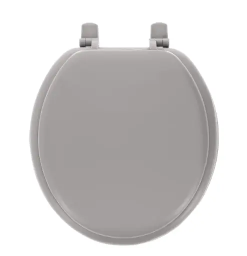 Winsford Plastic Round Toilet Seat - Grey