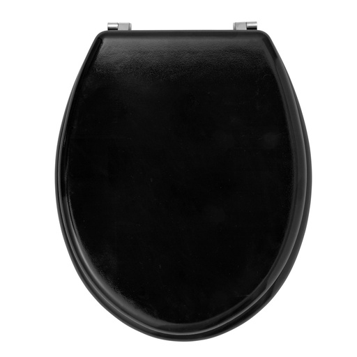 Winsford Round Wooden Toilet Seat - Black