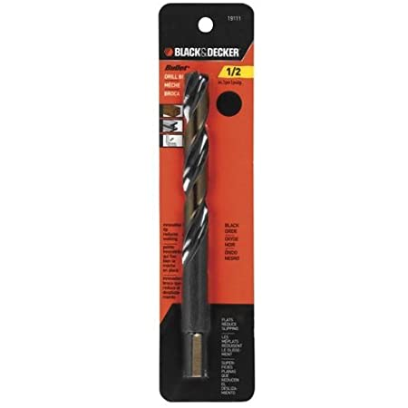 Black+Decker  Black Oxide Drill Bit 1/2” 