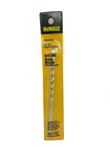 DeWalt Concrete Drill Bit 1/4” x 6”