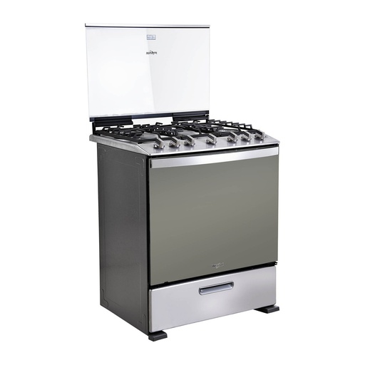 Whirlpool  6 Burner Self Cleaning Gas Range -  White 30"