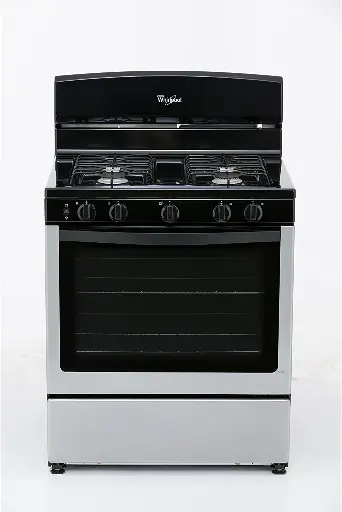 Whirlpool  4 Burner Gas Stove - Silver 30"