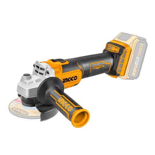 Ingco Angle Grinder Lithium-Ion 20V 4 1/2" Industrial W/O Battery & Charger