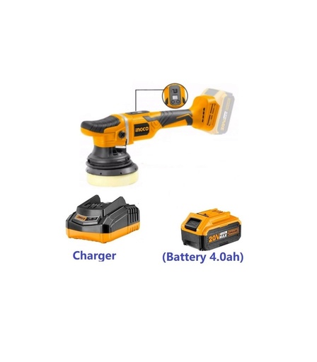 Ingco Angle Polisher Lithium-Ion 20V W/ Battery & Charger  