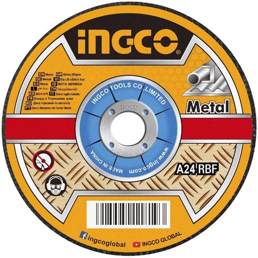 Ingco Metal Cut Disc Ultra Thin 25Pcs 41/2"X 3/64"X7/8"