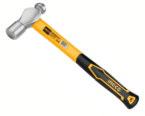 Ingco Ball Pein Hammer W/ Fiberglass Handle 24 Oz