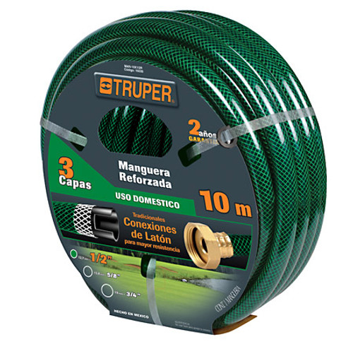 Truper  Garden Hose - Green 1/2” x 82’ 3ply 