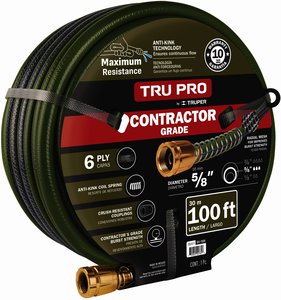 Truper  Garden Hose - Green 100ft 6 Ply 