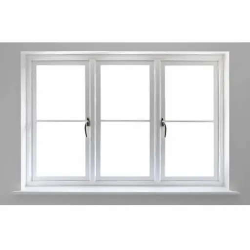 UPVC Window Casement - French White W7 60"H x 72"W (Triple)